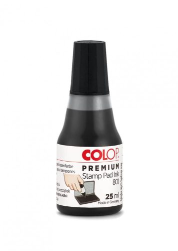 Bélyegzőfesték, 25 ml, Colop 801/25, fekete