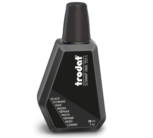 Bélyegzőfesték, 28 ml, Trodat, fekete