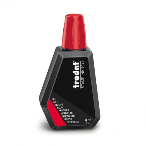 Bélyegzőfesték, 28 ml, Trodat, piros