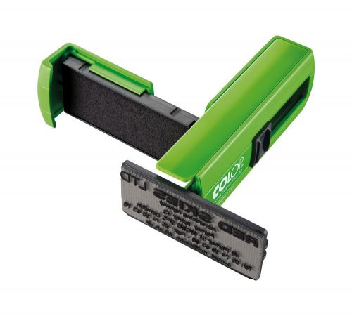 Bélyegzőtest, Colop Pocket Stamp Plus 40 (59x23 mm), 6 soros, greenline