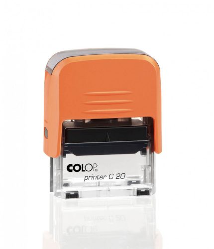 Bélyegzőtest Colop Printer C20 (38x14 mm) 4 soros, narancssárga GravírKirály