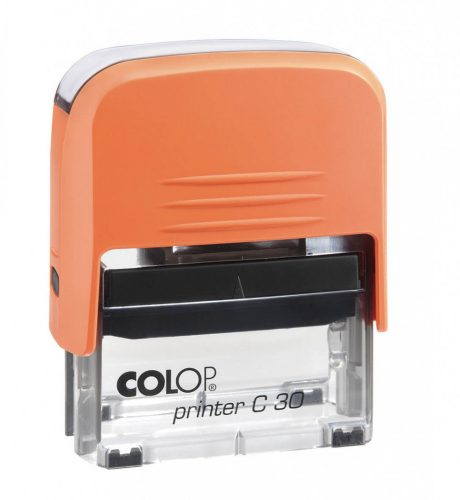 Bélyegzőtest, Colop Printer C30 (47x18 mm), 5 soros, narancssárga
