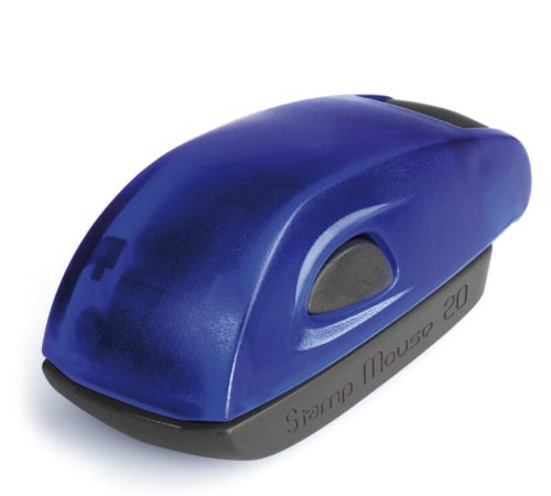 Bélyegzőtest, Colop Stamp Mouse 20 (38x14 mm), 4 soros, indigó