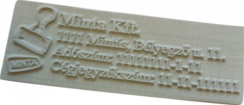 Egyedi Logós Bélyegző szöveglemez, GravírKirály