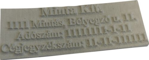 Bélyegző szöveglemez, GravírKirály