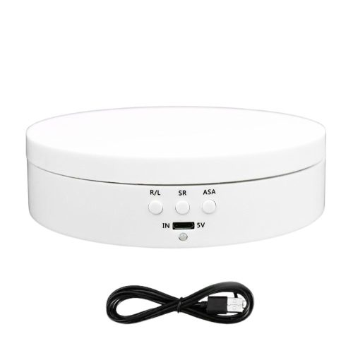 Termékforgató, fehér, kör alakú (13,5 cm)