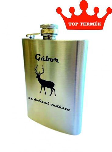 Gravírozott Fém flaska