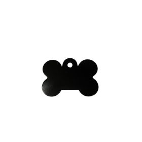 Gravírozott Fém kutyabiléta csont fekete/több színben/