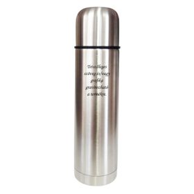 Gravírozott Fém termosz 0,5 l