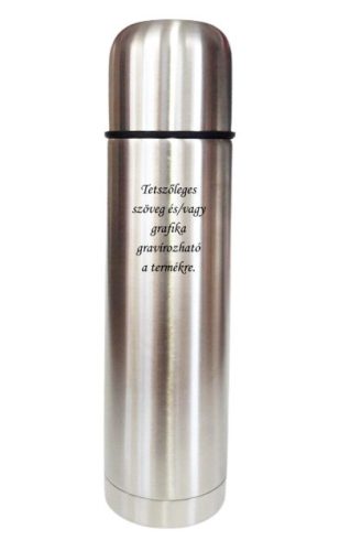 Gravírozott Fém termosz 0,5 l