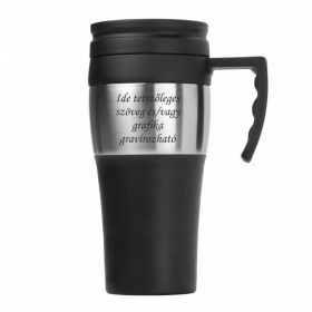 Gravírozott Fém termosz bögre