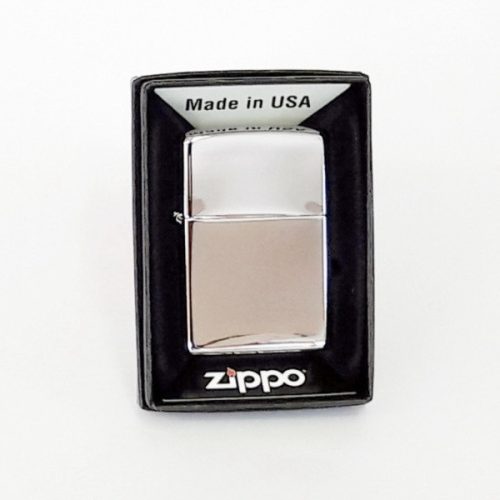 Gravírozott Fém Zippo benzines gyújtó fényes
