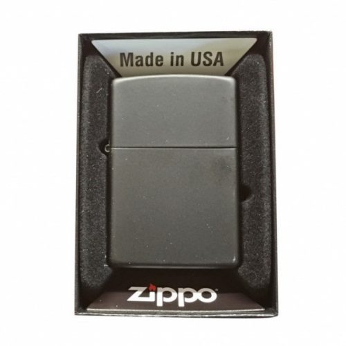 Gravírozott Fém Zippo benzines gyújtó fekete