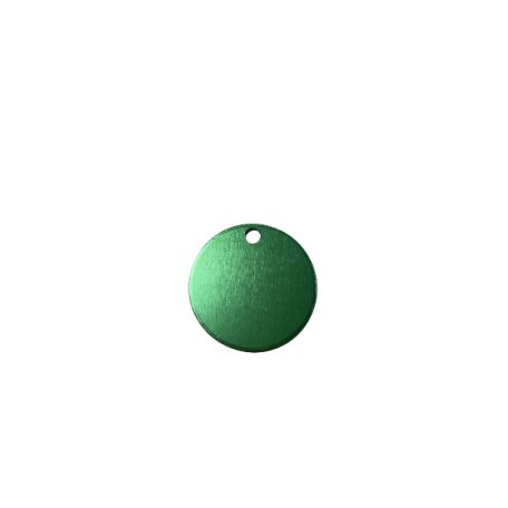 Gravírozott kör alakú kutyabiléta zöld
