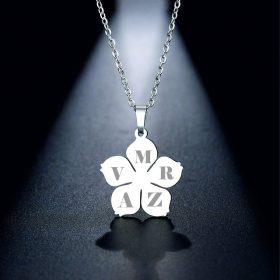 Gravírozott Virág Medál nyaklánccal