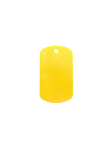 Gravírozott Fém Kulcstartó arany festett kicsi (25x38 mm)