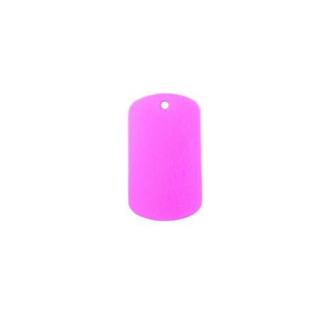 Gravírozott Fém Kulcstartó lila festett kicsi (25x38 mm)