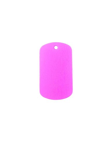 Gravírozott Fém Kulcstartó lila festett kicsi (25x38 mm)
