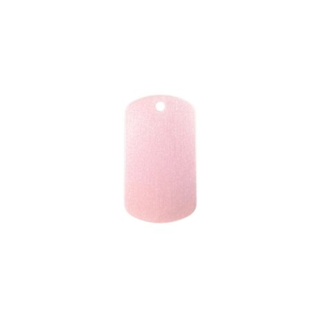 Gravírozott Fém Kulcstartó rózsaszín festett kicsi (25x38 mm)