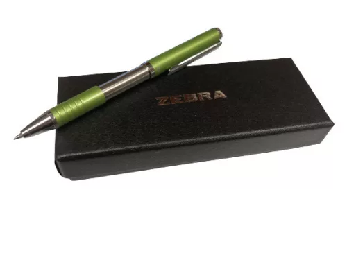 Gravírozott Toll Zebra széthúzható, dobozos zöld