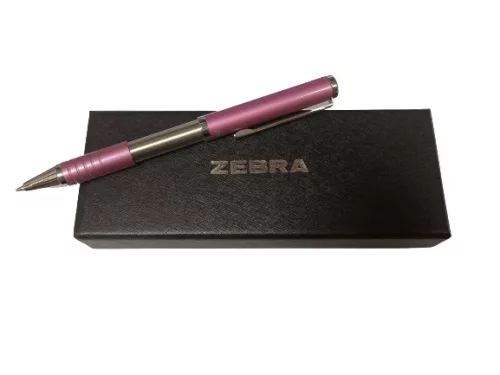 Gravírozott Toll Zebra széthúzható, dobozos rózsaszín