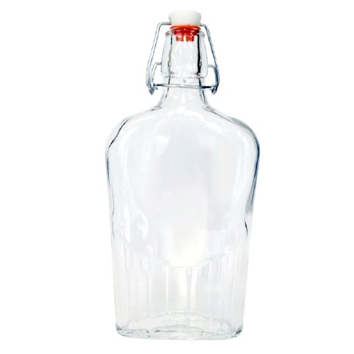 Gravírozott Pálinkás üveg 0,5 l-es csatos (Flaschetta)