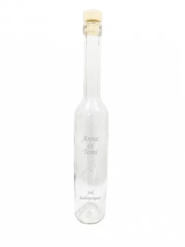 Gravírozott Pálinkás üveg 0,5 l-es vékony