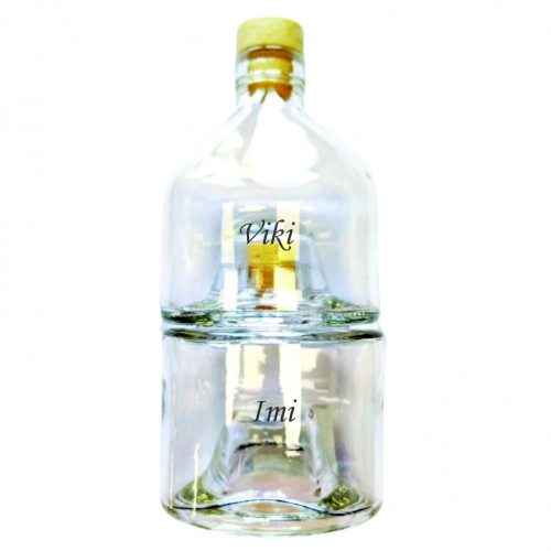 Gravírozott Pálinkás szett dupla (A/B) 2 x 0,2l