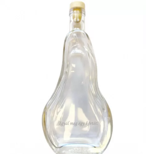 Gravírozott Pálinkás üveg körte 0,5 l