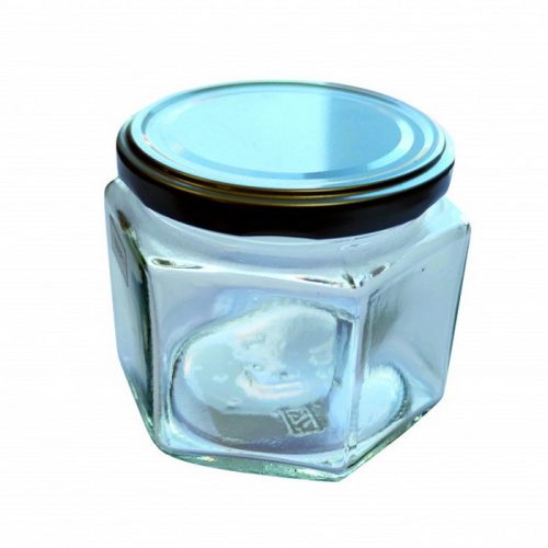 Gravírozott Mézes üveg hatszög