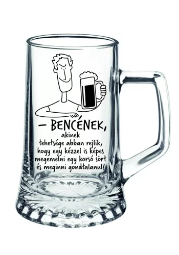 Gravírozott korsó 510 ml átlátszó sörös Bormioli Rocco