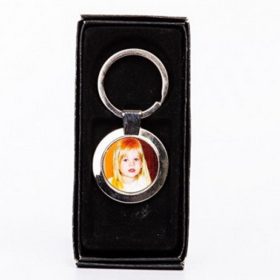 Nyomtatott kulcstartó kör 1 oldalas