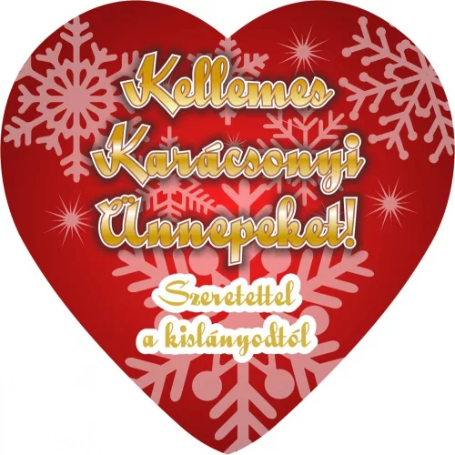 Nyomtatott Hűtőmágnes szív alakú
