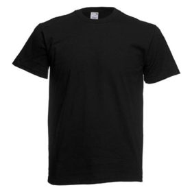 Nyomtatott Pamut póló férfi, nyakas fekete