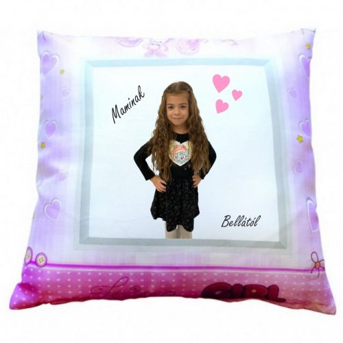 Nyomtatott Párna Girl 40*40 cm