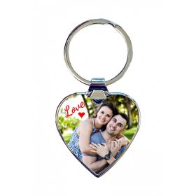 Nyomtatott Kulcstartó szív fém