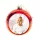 Nyomtatott Karácsonyfadísz gömb piros