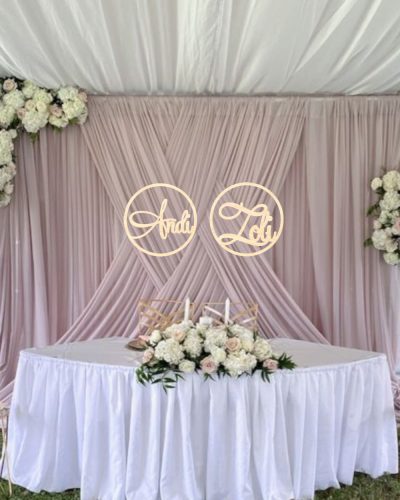 Esküvői Lézervágott Dekoráció 40 cm 